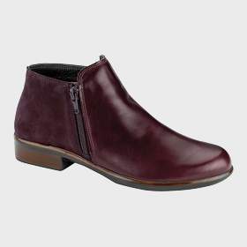 Naot Leather Ankle Boots Bourdeaux Womens Booties Helm EU37 US 6 
