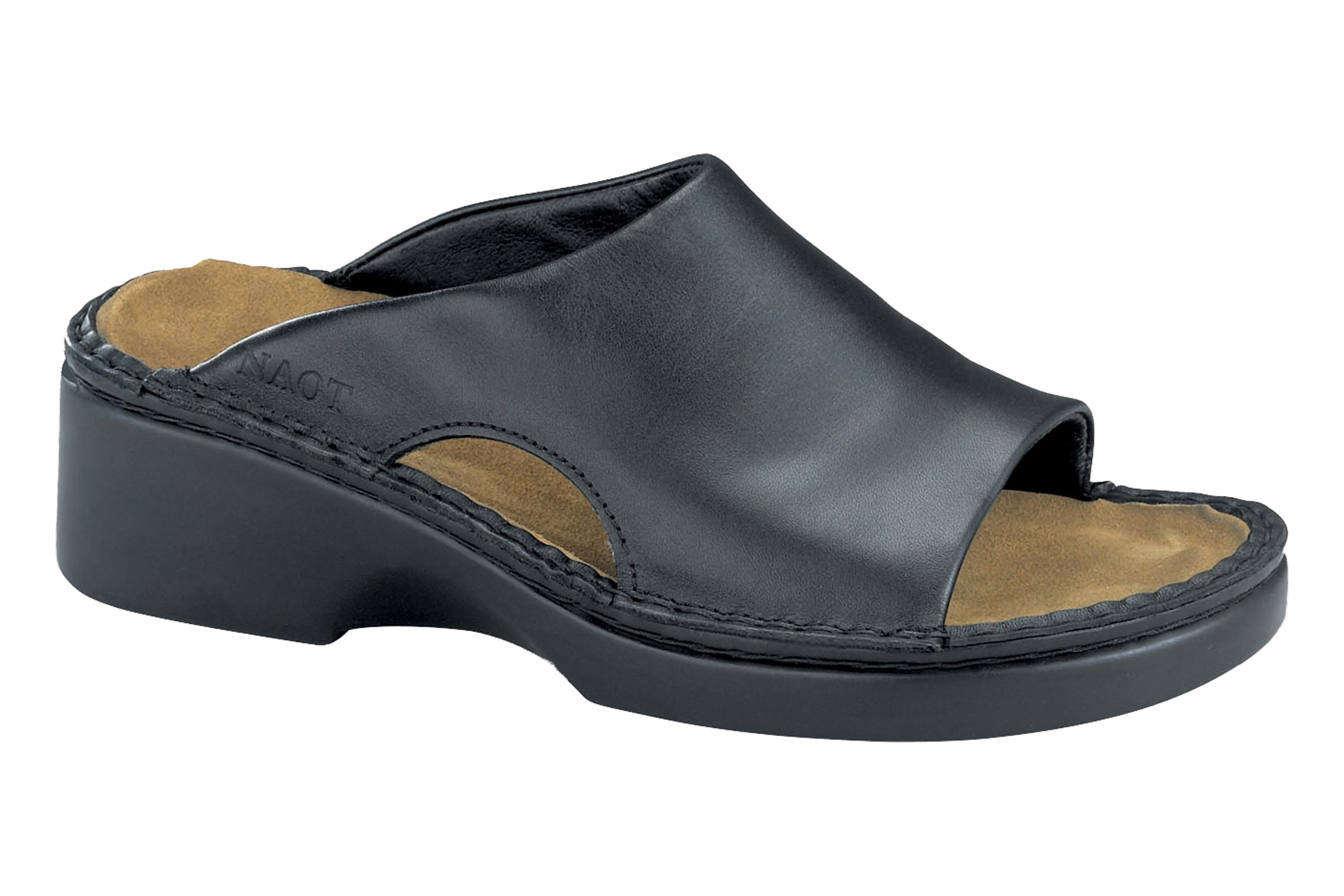 naot black sandals