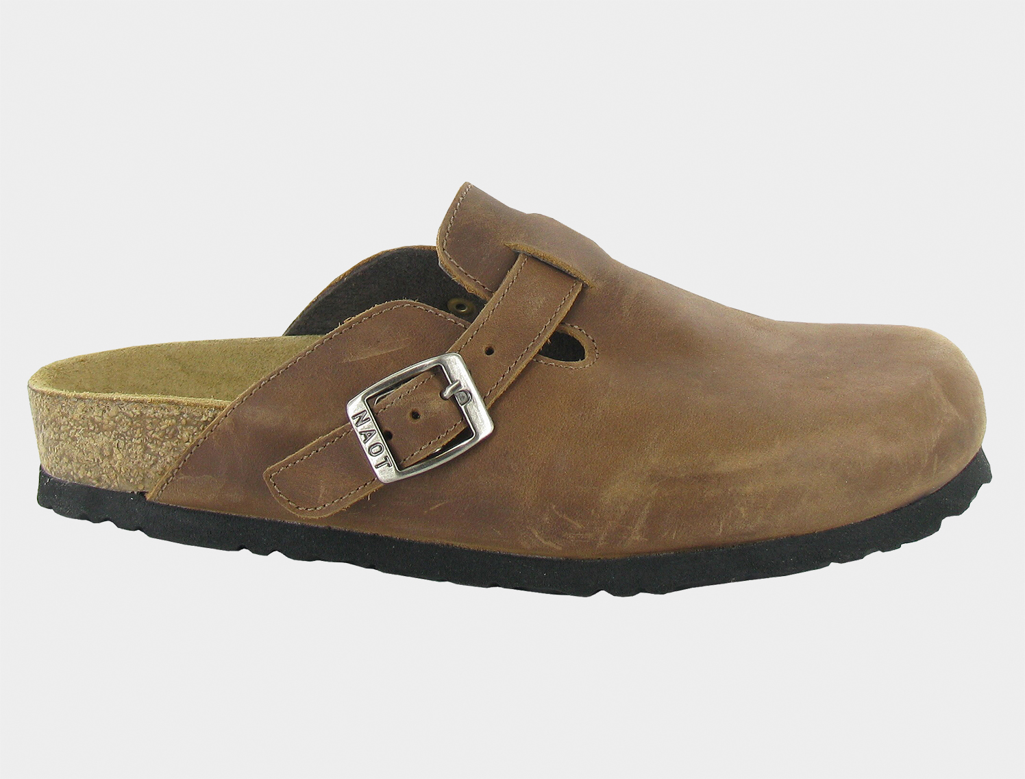a brown leather shoe